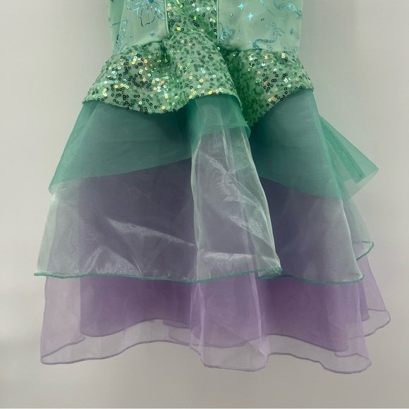 NWOT Disney’s Ariel Costume Halloween Dress Up Girl’s Size 7/8 Strapless - Picture 3 of 7